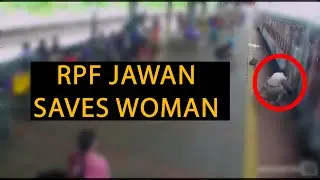 Watch: RPF jawan saves woman at Kalyan station in Mumbai