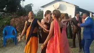 Tharu wedding dance  :Beauty tharu girls dance Tharu songs More sajana