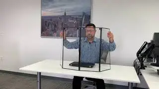 Portable Personal Sneeze Guard - Easily Fold-able, By Framedisplays.com