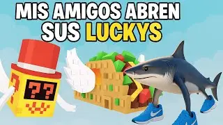 Abriendo luckys blocks de mis amigos |Roblox roba un brainrot 