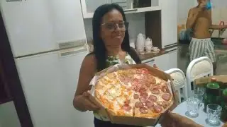 Noite da pizza com a sogra+café da manhã+banho no Rio são Francisco e almoço 💕💖🙏