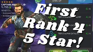 5 Star Captain America (Infinity War) to Rank 4! | Marvel Contest of Champions