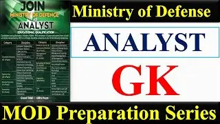 MOD Analyst Screening Test Preparation | GK Questions | MOD Analyst 2026 Screening Test |