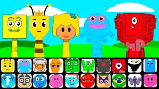 🔥 NEW Sprunki OCs Characters &ndash; Sally Square, Queen Beeatrice, Bee, Toe Jammer, One Million