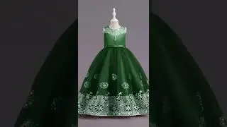 Online earn money baby princess wedding sleeveless beautiful# stylish embroidered design #