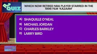 Pop Quiz: Which now retired NBA player starred in the 1996 film 'Kazaam'