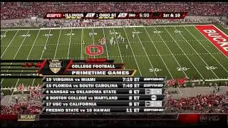 2007: Illinois at #1 Ohio State Football (FULL GAME)
