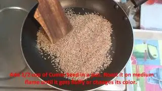 How to Roast Jeera - Hindi with English subtitles