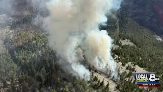 Blacktail Fire: Crews battle lightning-sparked wildfire north of Salmon