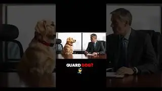 Guard Dog Job Interview Goes Off the Rails 🐕💼 google veo3 #prompt #shorts #viral