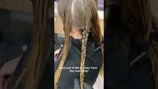 Как я делаю ОБРАТНЫЙ БАЛАЯЖ! 😲Темные пряди: 8,8 + 3,5 об. в пропорции 1:2 🤫#инструкция #техника #...