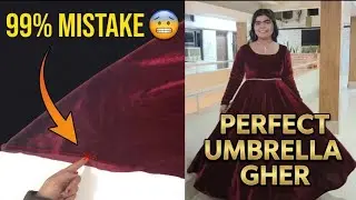 Velvet Umbrella Frock Cutting | Velvet Frock | Umbrella frock cutting | Secret Tips