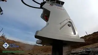 AJCE Europe AB710M (1650kg) hydraulic breaker/hammer @work in Spain 🇪🇸