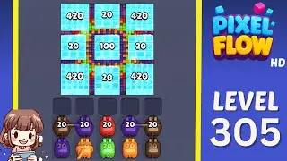 Pixel Flow Level 305 Solution Walkthrough