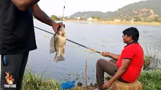 👌What a Awesome singing hook fishing 💯 7 kg singapore தேளி, big size ஜிலேபி,Carp fishes/vol-103🔥👍