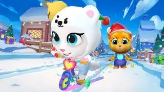 Talking Tom Corrida do Ouro - Congelou de ursa polar e bico. 🥶 (2026) Angela Ursa-polar.