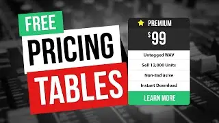 Free Pricing Table Tutorial