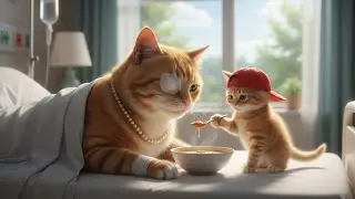 Mom is Sick?! 🤒 Adorable Ginger Kitten Secret Mission! ❄️😭