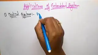 Applications of Embedded Systems | ES | Embedded Systems | Lec-03 |  Bhanu Priya