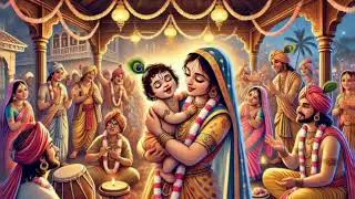 कान्हा जन्मे आधी रात भादो की रसिया🙏 Janmashtami Bhajan✨ #krishna#krishnabhajan#video@RenuKiGeetMala 