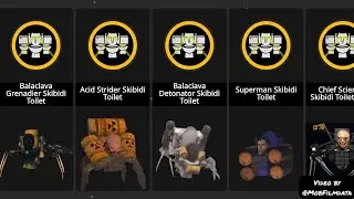 All Toxic/Acid Toilets from Skibidi toilet 