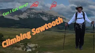 Climbing Sawtooth Mountain west of Augusta Montana