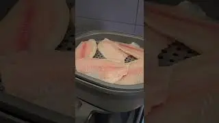 РЫБА НА ПАРУ 🐟 Xiaomi Smart Cooking Robot #food #xiaomi #рецепты #рыбанапару #fyp #fish #cooking