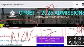 CPGET 2025 | M.ed & M.ped Seat Allotment Postponed🔥 #campusstudent 