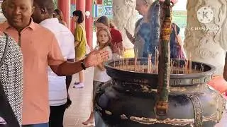 Berdoa Syukur HUT I Cucu kedua Jayasena Wardana Lie (Lie Jien Sheng)di Thien Hou Kung-Kuala Lumpur. 