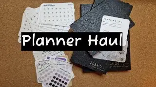 Planner Haul | RandiDotPlans stickers and Sterling Ink 2024 planners