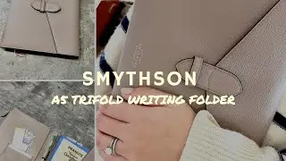 SMYTHSON A5 TRIFOLD WRITING FOLDER REVIEW | How I use mine and what I think