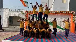 Amazing Pyramid Dance | School Group Dance | ૨૬ મી જાન્યુઆરી.#26january #folkdance #pyramid 