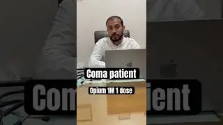 Coma patient k liye homeopathy #youtube # #alternativemedicine #youtubeshorts #Opium 1M dose