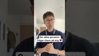 Reagerar p&aring; om olika personer fr&aring;gar chans p&aring; mig