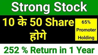 10:2 Split | Strong stock | 252% return | 65% promoter holding | stock split March 2022