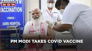 Delhi: PM Modi takes first dose of COVID vaccine at AIIMS today