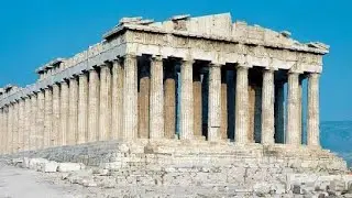 360 Sunset in Athens, Greece. Parthenon. 