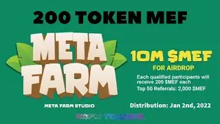 [Airdrop] MetaFarm - Airdrop nhận  200 Token MEF  - Sofm Trading