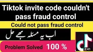 couldn't pass fraud control tiktok new tareeqa