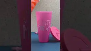 These color changing cups are perfect for summer and you can customize them with a Cricut!