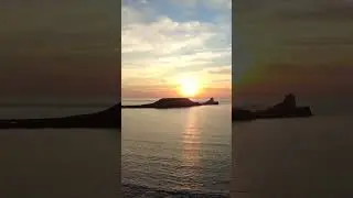 A beautiful Spring sunset at Worms Head, Rhossili #visitwales #chill #sunset #travel