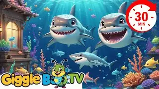 Baby Shark Treasure Hunt/Adventure Song +More | GiggleBugTV Nursery Rhymes & Kids Songs