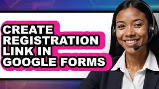How to Create Registration Link in Google Forms (only Way)