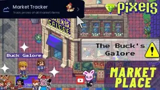 Tutorial How To Use MarketPlace And MarketTracker In Pixels | Pixels Tips