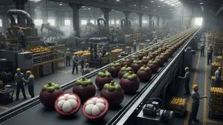 How Mangosteen Syrup Is Mass-Produced in a High-Tech Factory | Full Process