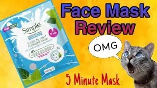 SIMPLE Water Boost Hydro-gel Mask | REVIEW -TRY ON - CHAT