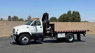 2002 GMC 6500 Hiab 095 Knuckle Boom Crane Truck 15355 For Sale