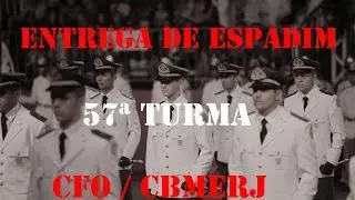 Entrega de Espadim - 57ª Turma CBMERJ 2014