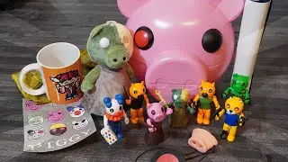 UNBOXING ROBLOX PIGGY TOYS ASMR