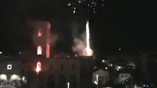 Incendio al Campanile'' Ercolano (NA) piazza Pugliano il 16/06/2019
